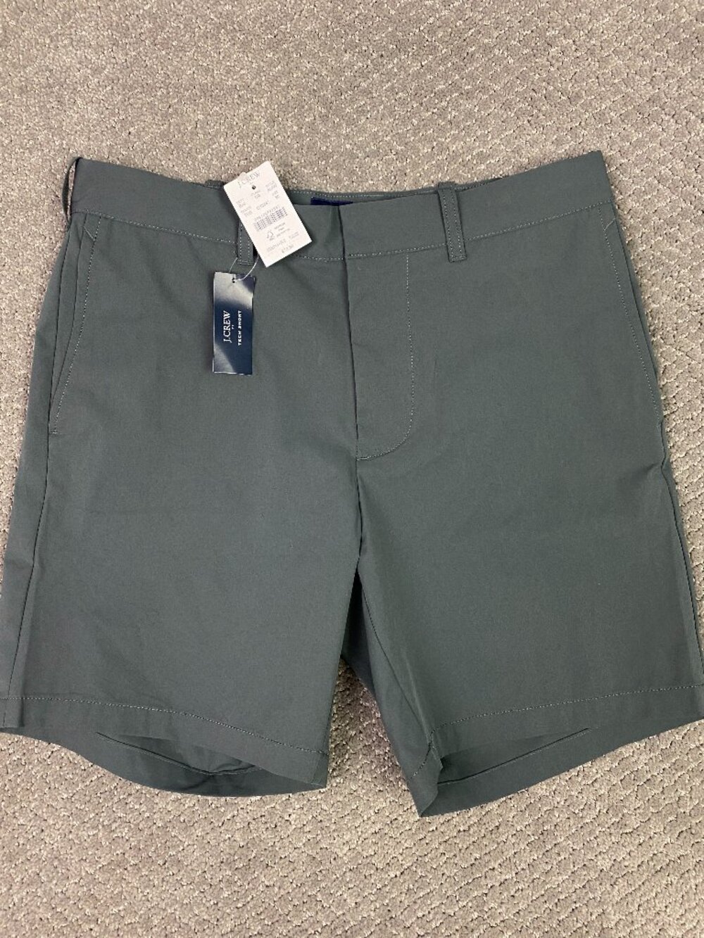 J. CREW Tech Shorts Men's 30 Gray 7" Inseam Performance NWT NEW Utility Stretch